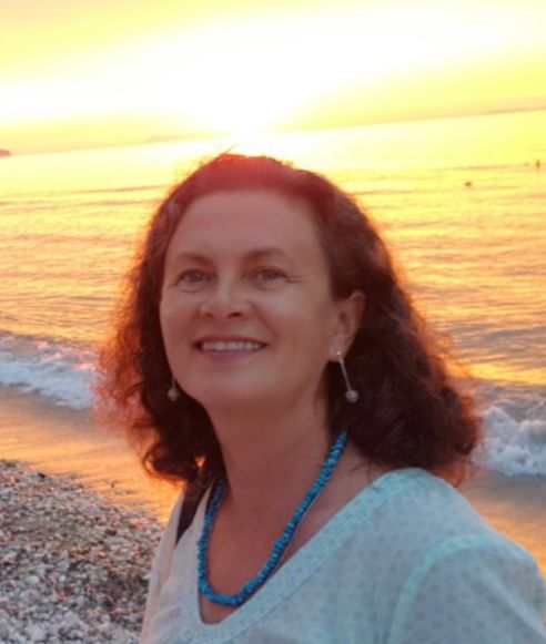 Lavinia at sunset Me